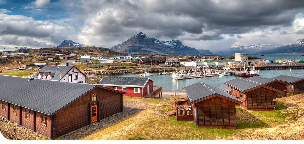 Redhouses in Greenland